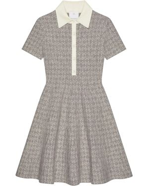 Givenchy Wool-Blend Mini Shirt Dress - Grey