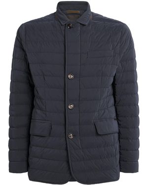 Moorer Quilted Zavyer Jacket - Blue