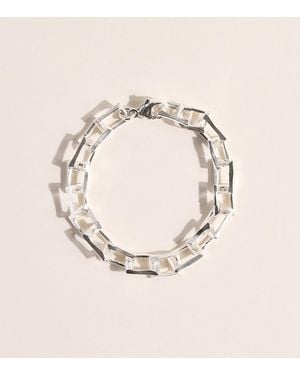 The Ouze Sterling Petite Bulk Bracelet - Natural