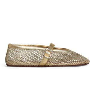 Alaïa Mesh Ballet Flats - Natural