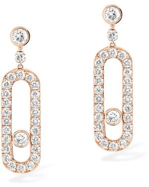 Messika Move Uno And Diamond Earrings - Metallic