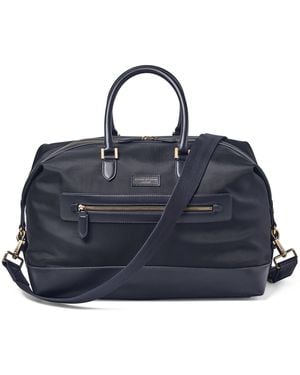 Aspinal of London Nylon Gym Bag - Blue