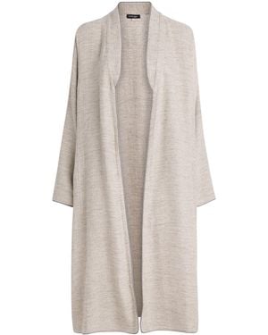 Eskandar Linen-Blend Bakhtiari Cardigan - White