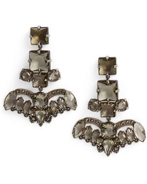 Ralph Lauren Crystal Hanging Earrings - Metallic