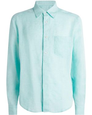 Jacob Cohen Linen Long-Sleeve Shirt - Blue