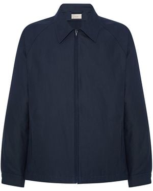 The Row Primo Cotton-Cashmere Jacket - Blue