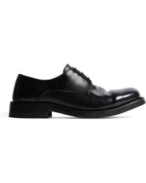 Bottega Veneta Calfskin Lace-Up Shoes - Black