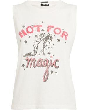 Mother The Strong And Silent Type Tank Top - White