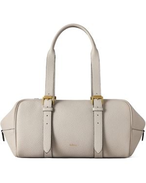 Mulberry Leather Boston Shoulder Bag - Gray