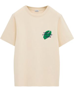 Loewe X Cosima Von Bonin Cotton Logo T-Shirt - Natural