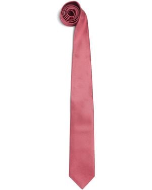Isaia Silk Woven Tie - Pink