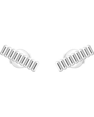 Boucheron Quatre Grosgrain Stud Earrings - Metallic