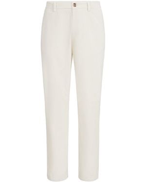 Brunello Cucinelli Corduroy Straight Trousers - White