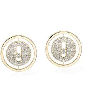 Messika Lucky Move And Diamond Pavé Stud Earrings - Metallic