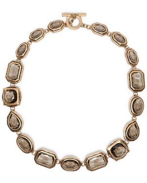Max Mara Embellished Choker Necklace - Metallic