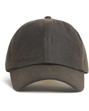 Barbour Wax Baseball Cap - Gray
