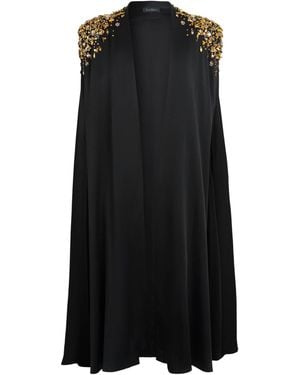 Jenny Packham Embellished Alona Cape - Black