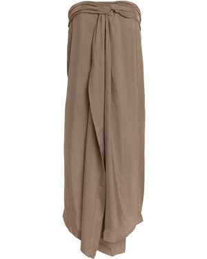 Rohe Sleeveless Sarong Top - Brown