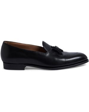dunhill Calf Leather Tassel Loafers - Black