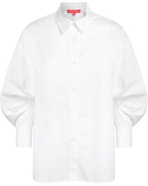 Carolina Herrera Cotton Oversized Clara Shirt - White