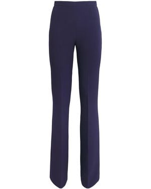 Safiyaa Crepe Flared Tailored Trousers - Blue