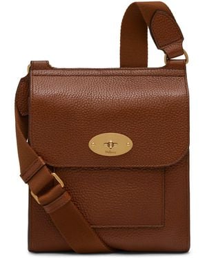 Mulberry Small Leather Antony Cross-Body Bag - Brown