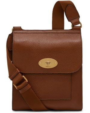 Mulberry Small Leather Antony Cross-Body Bag - Brown
