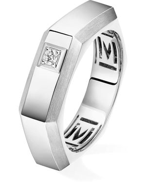 Messika Moderniste And Diamond Medium Ring - White