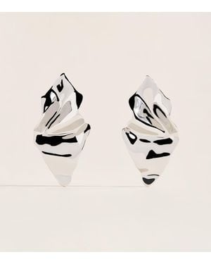 Alexis Small Crumpled Earrings - Natural