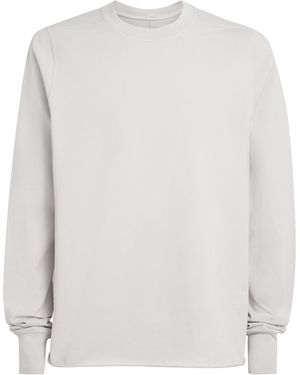 Rick Owens Organic Cotton Crew-Neck Sweatshirt - White