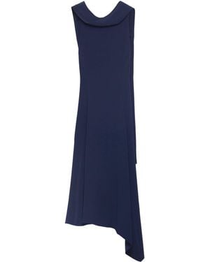 Prada Asymmetric Midi Dress - Blue