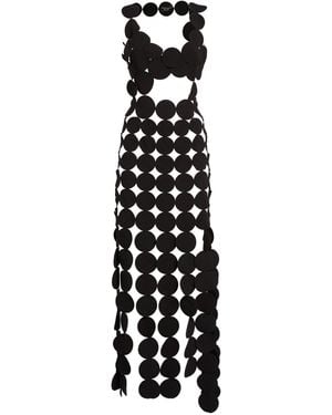 A.W.A.K.E. MODE Circle Maxi Dress - Black