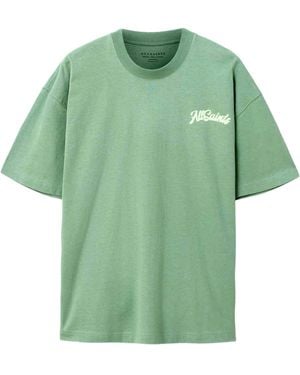 AllSaints Organic Cotton Odyssey T-Shirt - Green