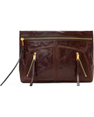 AllSaints Leather Jean Rey Pouch - Brown