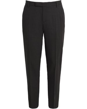 Sunspel Textured Wool Chinos - Black