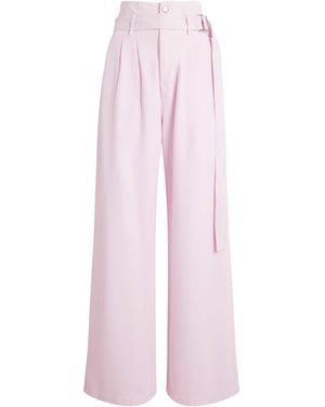 Agolde X Maria Mcmanus Corset Wide-Leg Jeans - Pink