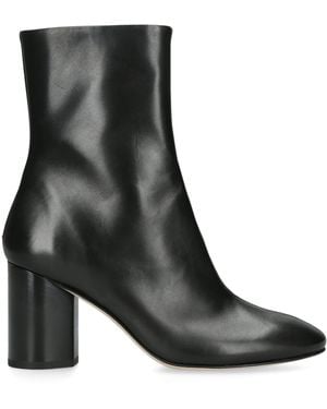 Aeyde Leather Alena Ankle Boots 75 - Black