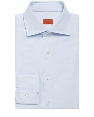 Isaia Cotton Dress Shirt - White