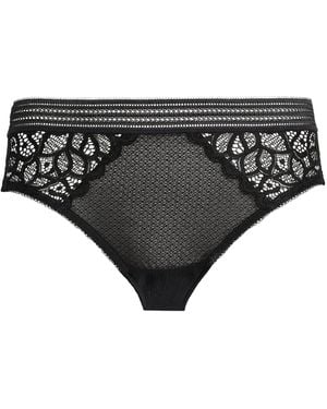 Wacoal Lace-Trim Raffine Briefs - Black