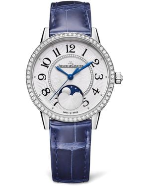 Jaeger-lecoultre Stainless Steel And Diamond Rendez-Vous Moon Watch - Blue