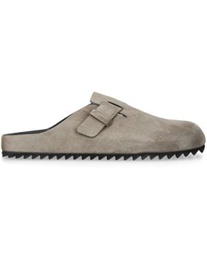 Officine Creative Suede Agora Mules - Grey
