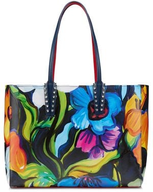 Christian Louboutin Cabata Small Printed Tote Bag - Blue