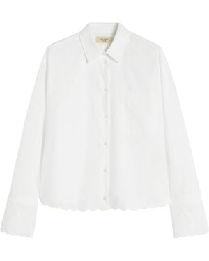 Weekend by Maxmara Cotton Embroidered Shirt - White