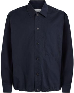 LE17SEPTEMBRE Drawstring-Hem Overshirt - Blue