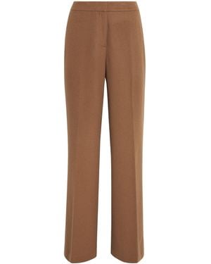 Lafayette 148 New York Camel Hair Lafayette Straight Trousers - Brown