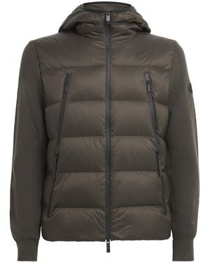 Moncler Virgin Wool Down-Filled Hybrid Jacket - Gray