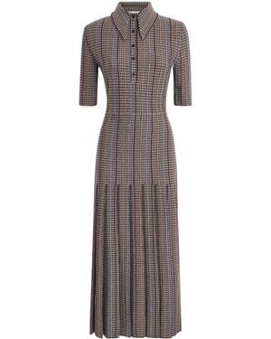 Gabriela Hearst Cashmere-Silk Shropshire Midi Shirt Dress - Brown