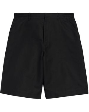 Balenciaga Cotton Bermuda Shorts - Black