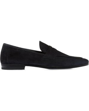 Tom Ford Suede Sean Penny Loafers - Black