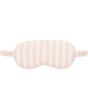 Harrods Cotton Stripe Sleep Mask - Pink